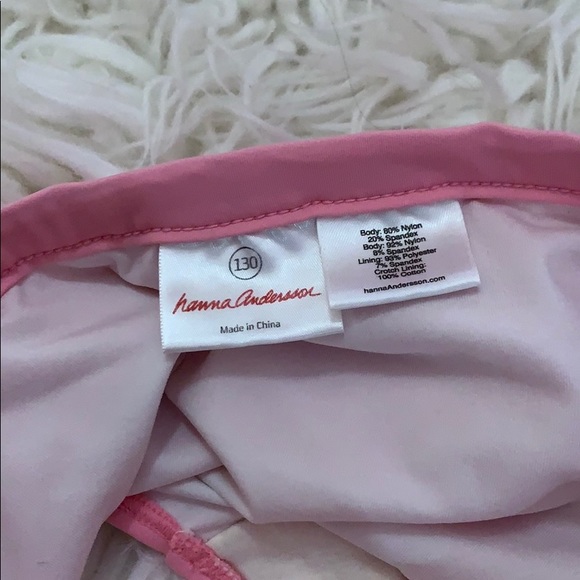 3 pc Hanna Andersson ruffle tankini & rash guard - Picture 5 of 9